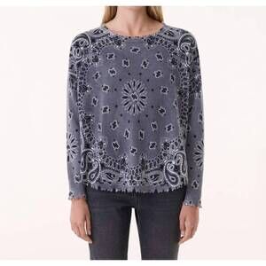 NEW KUJTEN mela bandana bico sweater in flannel gray